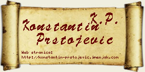 Konstantin Prstojević vizit kartica